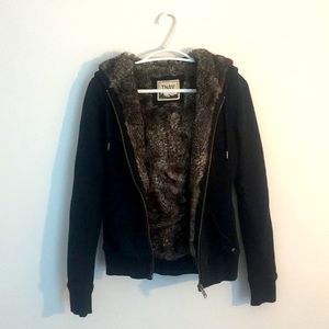 TNA Hoodie with Faux Fur Lining